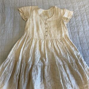 Rylee + Cru Light Tan Textured Dress